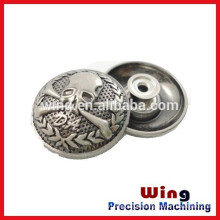 customized die casting factory supply metal zamak button